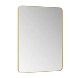 ZUN Wall Mirror 24x36 Inch Golden Rectangular Mirror Metal Framed Mirror Vanity Mirror Dressing Mirror, W1435P151591