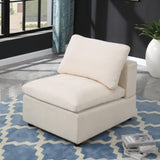 Modern Upholstered Middle Module for Modular Sectional,Sectional Sofa Couch Accent Armless Chair, W1123P201207