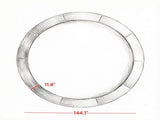 14FT Green Trampoline Spring Pad No Pole Holes, Reinforced Waterproof Tear Resistant Edges, All 97733723