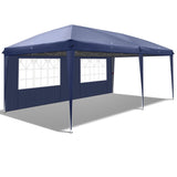 3 x 6m Four Windows Practical Waterproof Folding Tent Blue 29055508