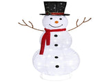 60*60*120cm 30.00V 3.60W Snowman Snow Fleece Garden Snowman Decoration White 04827408