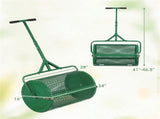 24" Lawn Topdressing Spreader with 0.75"0.5" Mesh, Compost Spreader for Soil Sand Fertilizer Green 06934196