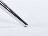 Dining Table with chrome metal leg and tempered glass,Modern Space Saving Kitchen Table for Living W234P351122