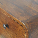 Artisan Furniture Solid Wood Floating Mini Chestnut nightstand B182P280789