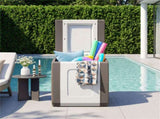 27 Gallon Outdoor PP Deck Box Waterproof Patio Storage Box with Side Handles & Dual-Tone 59675251