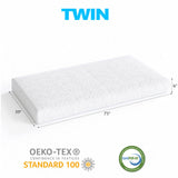 6 Inch Twin Mattress, White Memory Foam Mattress - Medium Soft Support, Breathable & Comfortable for 81613424