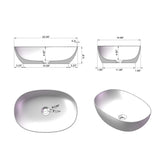 Vessel Sink Resin Bathroom Sink Modern Art Sink 25C62-brown W3034P280554