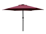 7.5ft Patio Umbrella with Crank Handle, Outdoor Market Umbrella with 6 Sturdy Umbrella Ribs 05501578