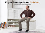 Multi functional Storage Cabinet with Bench & 73 Storage compartment, Adjustable layer board
, W2948P245229