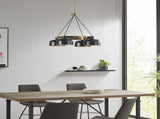 4-Light Metal Shade Chandelier B03596556