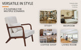 Mid-Century Modern Accent Chair, Arm Chair Living Room Chairs Pillow Upholstered Reading Chair W2989P295373
