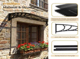 Awning for Door Entrance with Drainage Sink, 40x60 Inch Window Canopy Exterior, UV Rain Snow 40055087