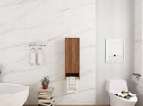 12 Inch Small Wall Mounted Side Cabinet, Soft Closing Door, Suitable For Small Bathroom, Study, W1972P457984