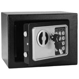 Mini Wall-in Style Electronic Code Metal Steel Box Safe Case 17EF Black 61958008