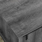 41.3 Inch Coffee Table Storage and Sliding Wood Door, Farmhouse and Industrial Cocktail Table 70563539