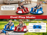 Red 5-Point Seat Belt Kids Bumper Car with Flashing Lights & Music, Safe 0.7-1.2 MPH Ride-On Toy for 52136886