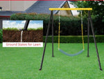 ZUN Porch Swing Frame, Heavy Duty A-Frame Swing Set, Swing Stand Frame for Yoga Hammock Saucer Baby 72900844