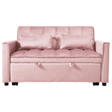 Convertible Sofa Bed,3-in-1 Pull Out Couch Bed with Reclining Backrest and Pillows,Sofa Bed Chair W2941P290201