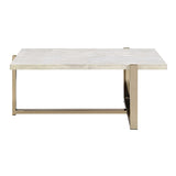 ZUN White and Champagne Coffee Table B062P189196