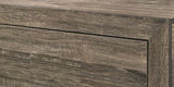 Grey Finish Fabric 1pc Full Size Panel Bed Beautiful Wooden Bedroom Furniture Contemporary Style B011P174712