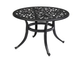 Phoenix Cast Aluminum Round Table, Patio End Table Side Table, Cast Aluminum Cocktail Table, Outdoor 96355568