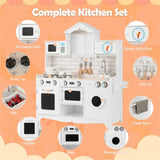 ZUN Kitchen Toy Wooden Kids Kitchen with Washing Machine 86713732