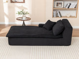 Right Armrest Chaise Lounge Chair Upholstered Sofa Bed No Assembly Required,Oversized Sleeper Chair W1170P333284