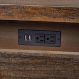 Wood Nightstand End Side Table with 3 Drawer for Living Room, Bedroom 00311955