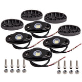 White 4pcs LED Rock Lights For Jeep Offroad Boat Truck UTV ATV Underbody Light 58603515