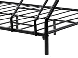 Heavy Duty Twin-Over-Full Metal Bunk Bed, Easy Assembly with Enhanced Upper-Level Guardrail, Black 87935632