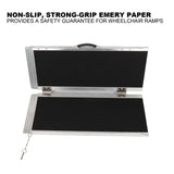 Aluminum Alloy Folding Wheelchair Ramp Portable Non Slip Wheelchair Ramp with Handle 64553767