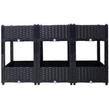 Planter Raised Beds - Elevated Planter Garden Box with Drainage Plug Raised Garden Beds for W465P187532