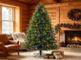 6ft Dual Color LED Christmas Tree 11 Modes with Remote 04188188