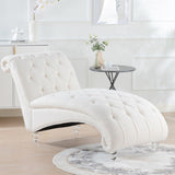 Tufted Armless Chaise Lounge W68056671