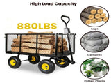 3-in-1 Oversized Steel Garden , 880lbs Pullable Mesh Metal Garden, All-Terrain Utility 38415817