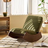 Comfortable Glider Rocking Chair, High-Quality Upholstery Glider Chair, Solid Wood Frame, Perfect W2105P145993