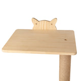 ZUN Wall-Mounted Cat Scratching Pad for Small to Large Cat, Indoor Wood Cat Tree with Hammock, Cat W2181P144463