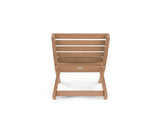 Grandcourt Fully Assembed All-Weather HDPE Outdoor Folding Patio Chair, Teak Brown B2745P409669