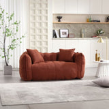 Soft beanbag chair with high resilience foam core for two people. The comfortable square recliner W1996P183170