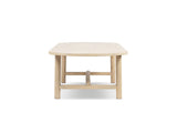 Milo 85" 8-Seat Oval Reclaimed Wood Dining Table, Light Natural Cerused Reclaimed Pine Wood B2719P485498