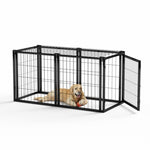 ZUN Dog Crate 47.2" Dog Kennel for Small Medium Dogs, Puppy Dog Playpen with Top, Pet Cage, Indoor, W1162P245311