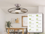 Light Pro 22 in. LED Indoor Coffee Smart Ceiling Fan with Remote Control Unable ship on weekends, 28490540