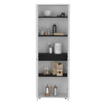 ZUN Herrin Storage Cabinet Kitchen Pantry With Four Doors and and Five Interior Shelves B200P173176