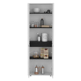 ZUN Herrin Storage Cabinet Kitchen Pantry With Four Doors and and Five Interior Shelves B200P173176