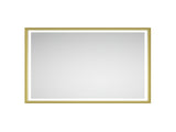 60 x 48 Inch LED Bathroom Mirror with Aluminum Frame, Wall Mounted Vanity Mirror, Anti-Fog, Memory, W2287P279113