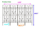 4 Pack Metal Garden Trellis 71" x 17.7" Rustproof Trellis for Climbing Plants Outdoor Flower Support W1586P147482