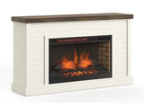 48 inch Fireplace with Mantel, Jasmine Whitewash and Barnwood Finish B108131558