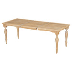 ZUN TOPMAX Vintage Traditional 82.7inch Extendable Dining Table with 23.6inch Removable Leaf, Natural N717P170406A