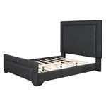 ZUN Queen Size Upholstered Bed ,Modern Upholstered Bed with Wooden Slats Support, No Box Spring Needed, WF321752AAB