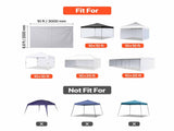 Canopy Sidewalls for 10 x 10 ft Pop-Up Tent, Waterproof Panels with Sun Protection Layer for Outdoor 33065044